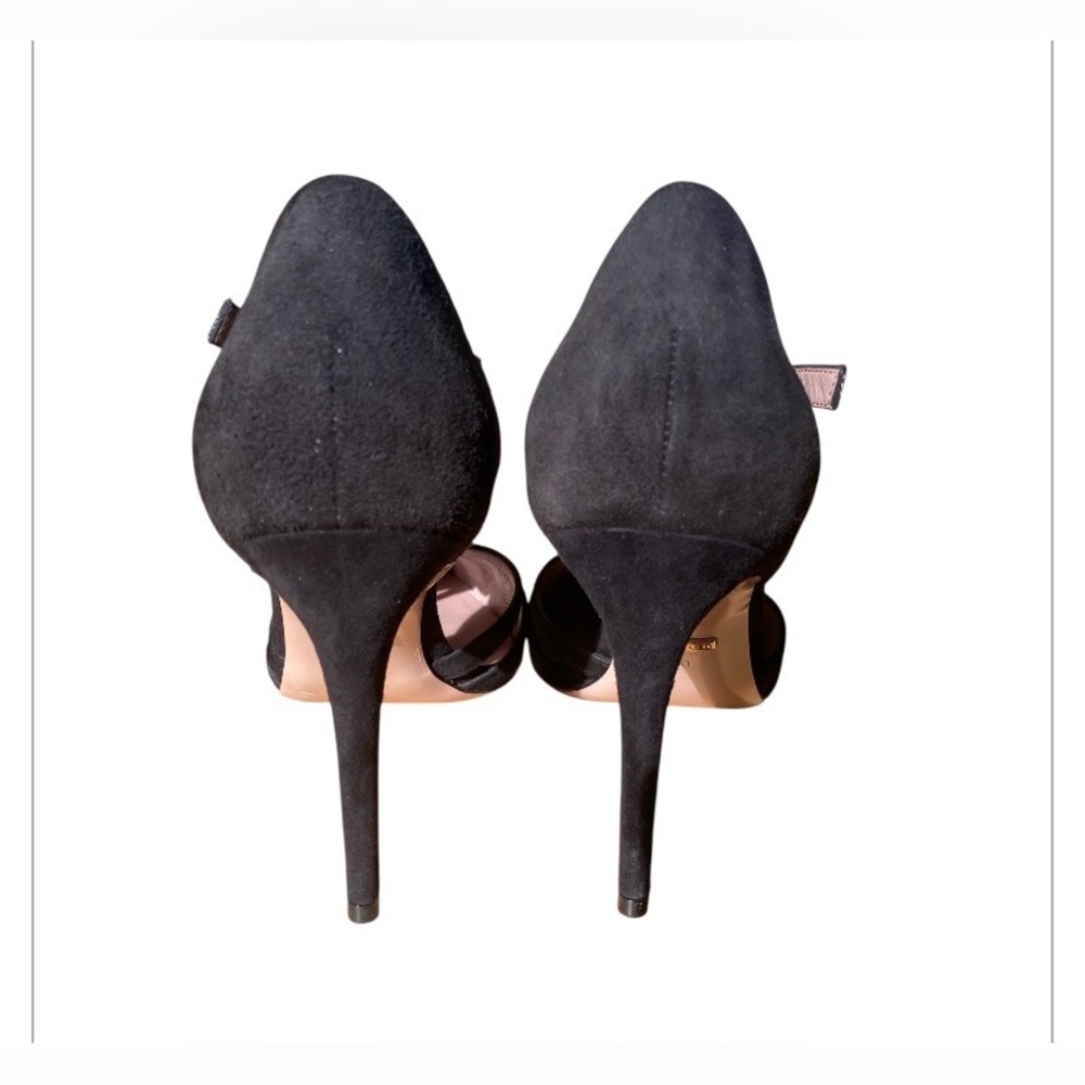 Gucci Suede D'orsay Strappy Stiletto Heels featuring a pointed toe size 40 /10 - Picture 3 of 13